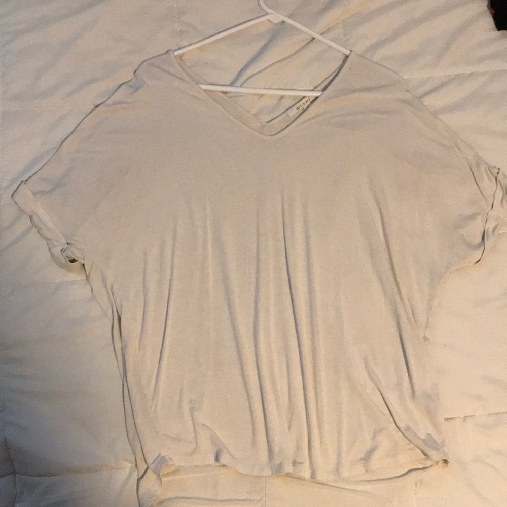White loose fitting top